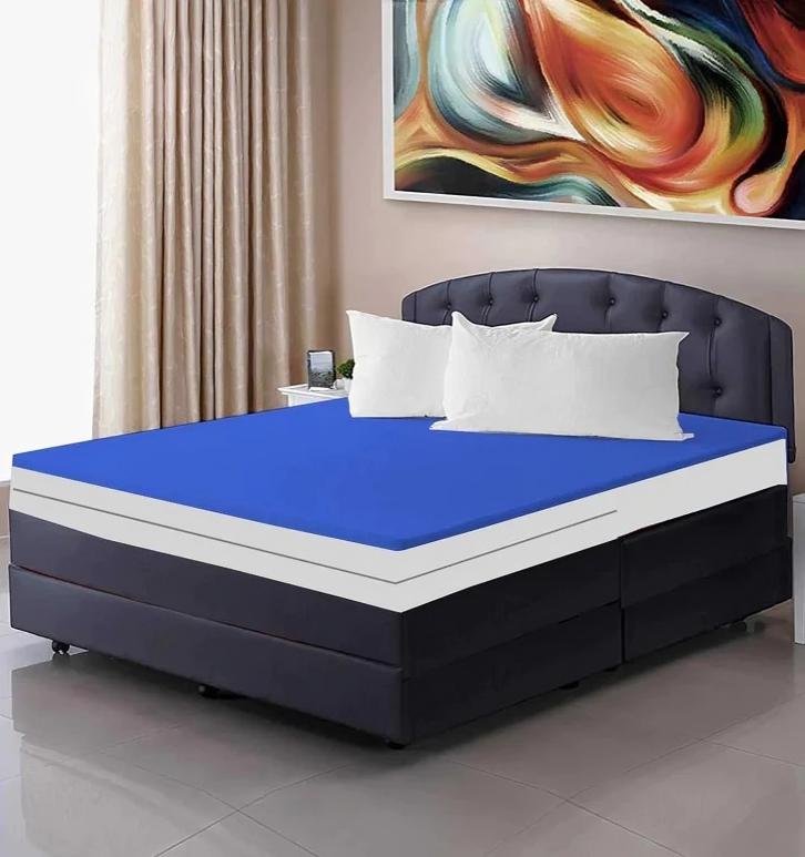 Terry Cotton Plain Double Bed Mattress Cover