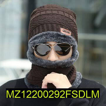 Beanie Wool Cap With Neck Warmer