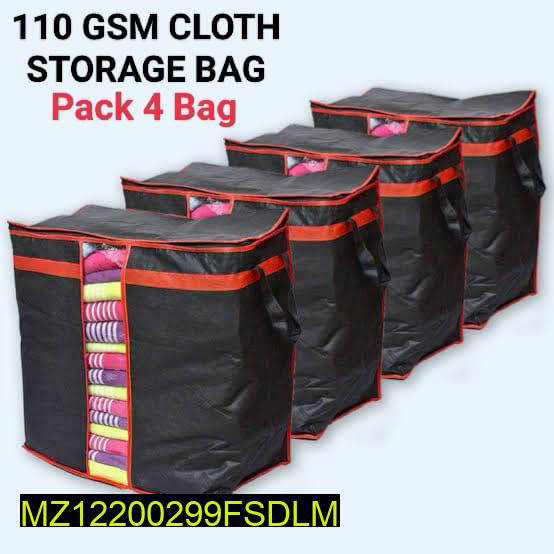 GSM Cloth Storage Bag Pack 4 Bag