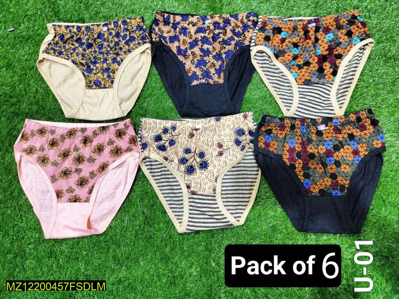 Cotton Panties, Pack Of 6