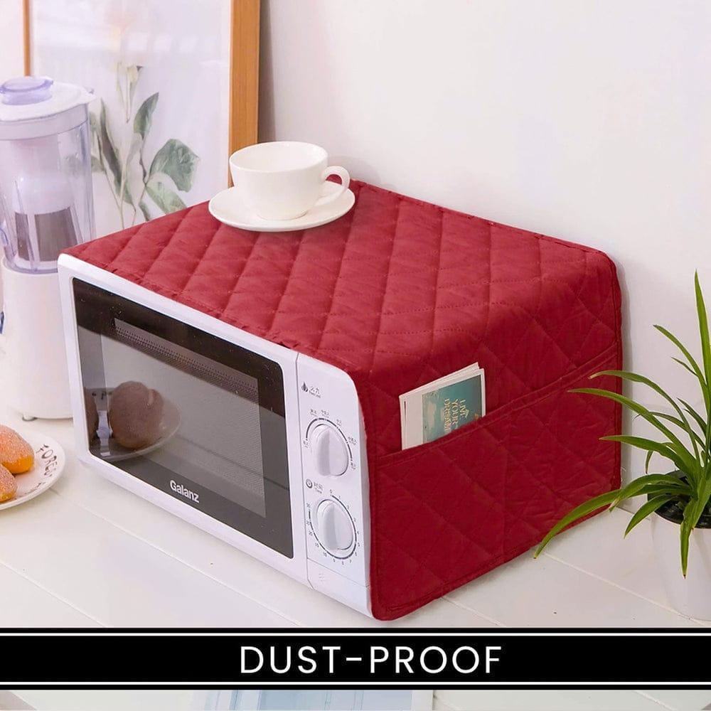 1 Pc Cotton Quilted Microwave Oven Cover 