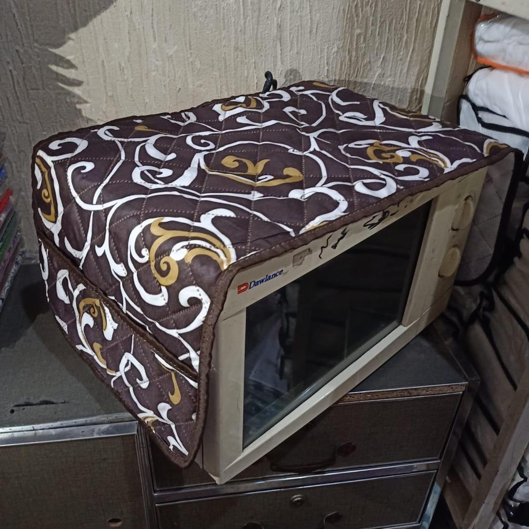 1 Pc Cotton Quilted Microwave Oven Cover 