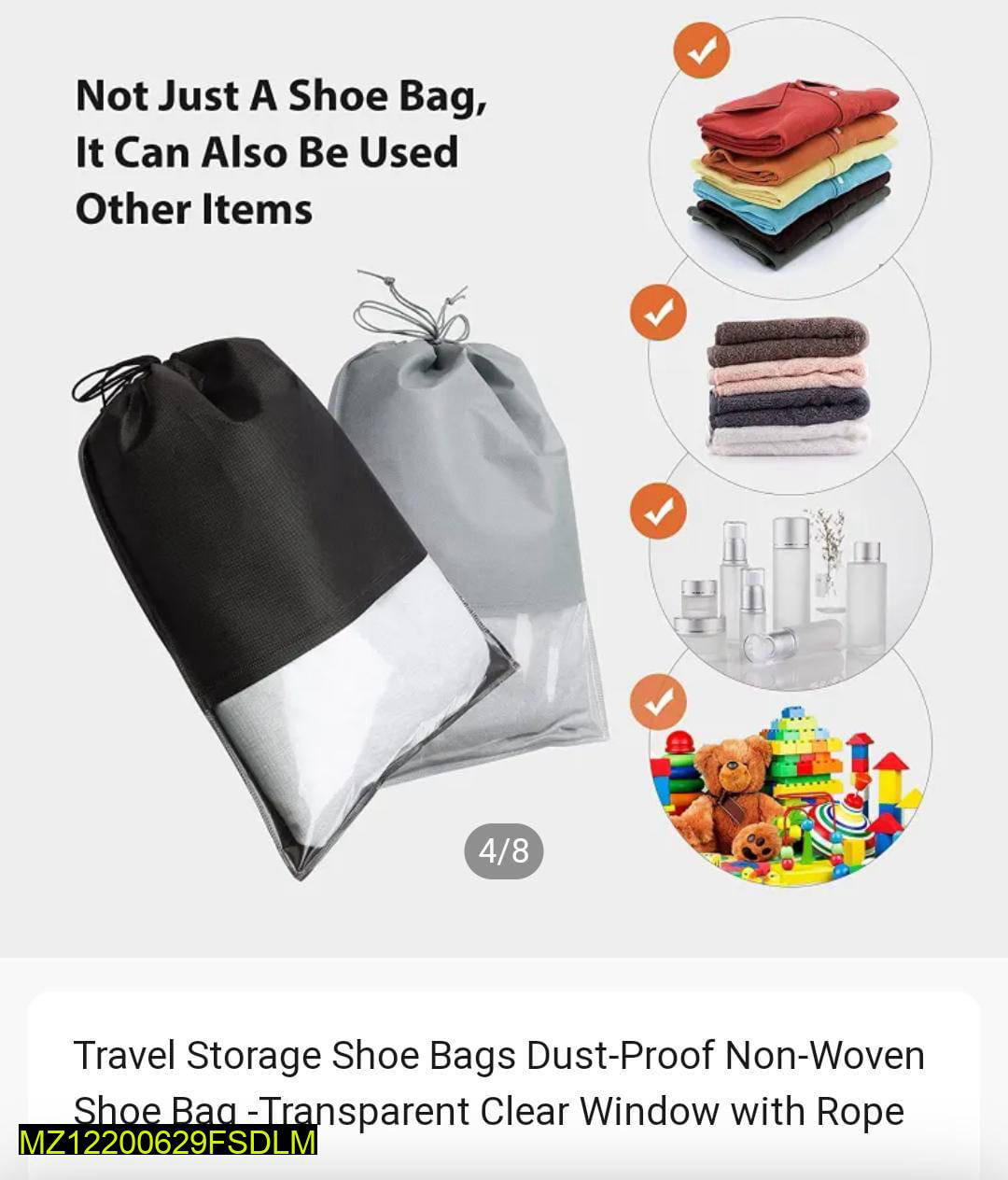 Shoes Storage Bag, Pack Of 10