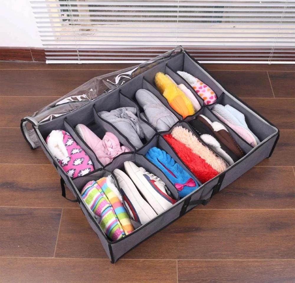 12 Grid Shoe Storage Bags