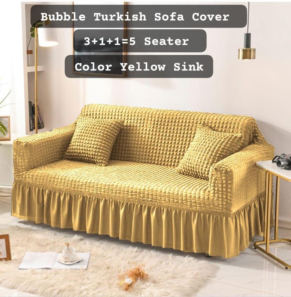 5 Seaters Bubble Turkish Sofa Covers