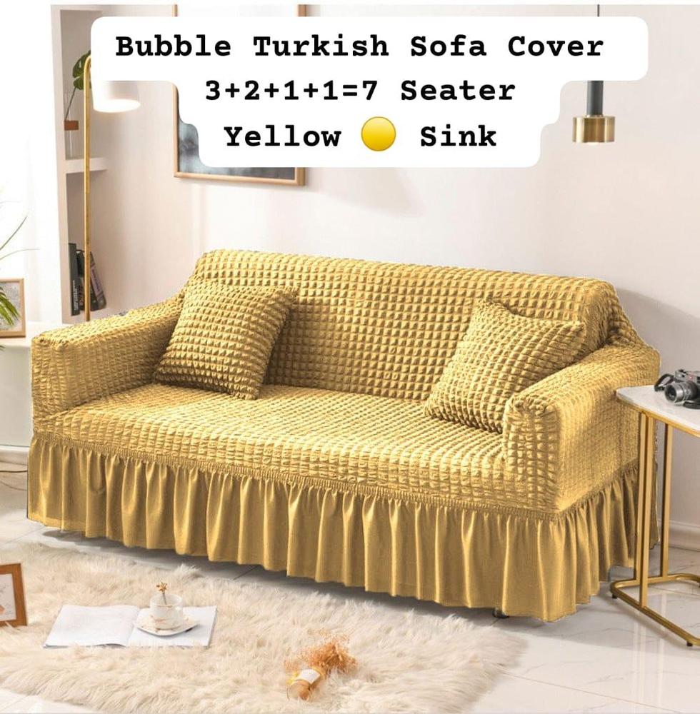 7 Seaters Bubble Turkish Sofa Covers