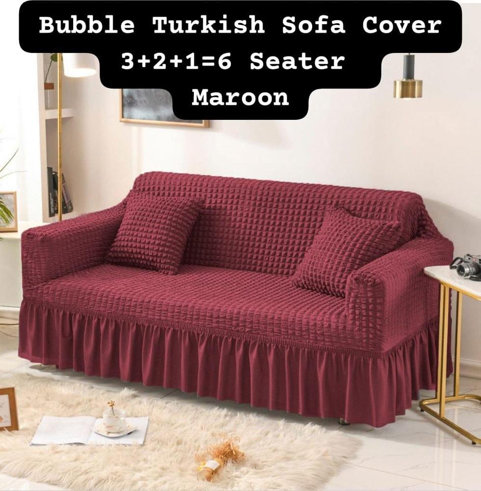 6 Seaters Bubble Turkish Sofa Covers 