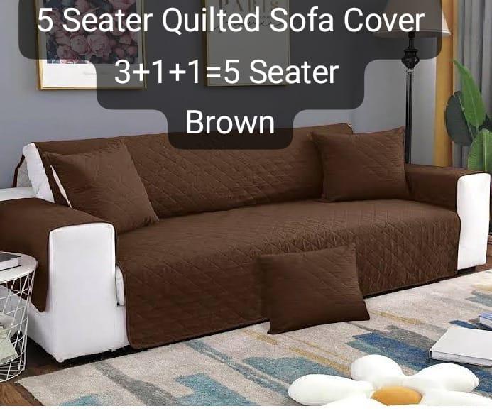 5 Seater Cotton Quilted Sofa Covers