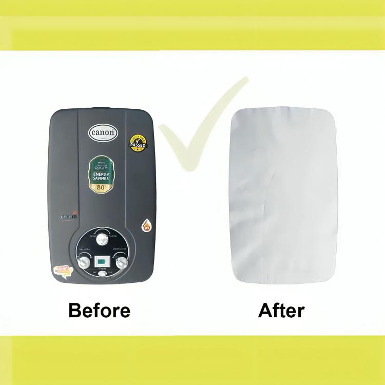 1 Pc Parachute Geyser Cover - Plain Grey Design