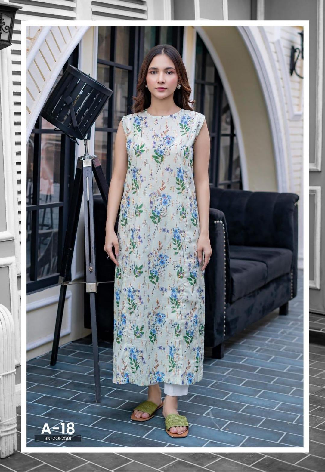 1 Pc Women's Unstitched Printed Kurti