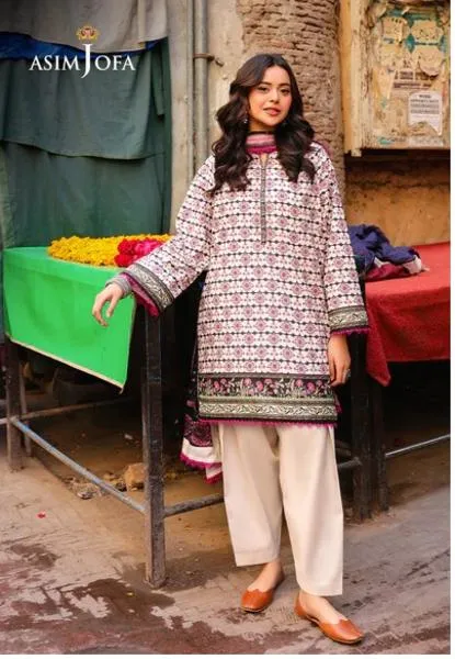 3 Pcs Women's Unstitched Printed Suit