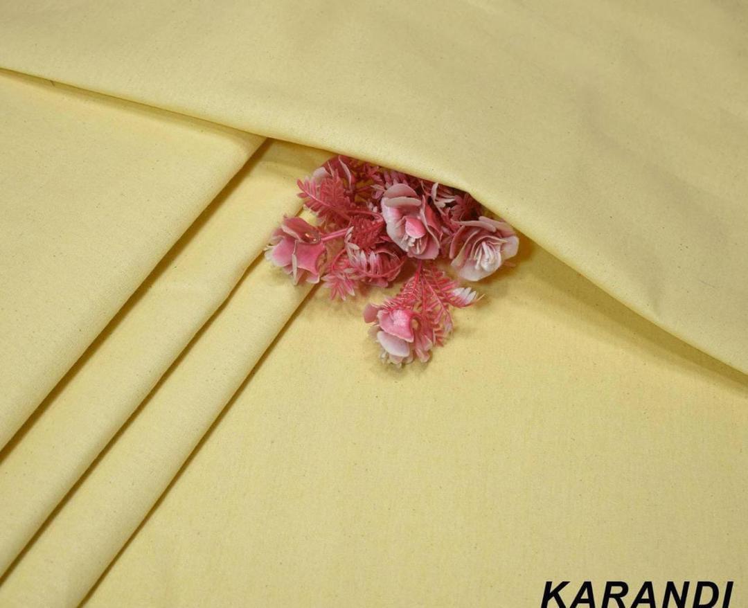 Men’s Unstitched Karandi Plain Suit