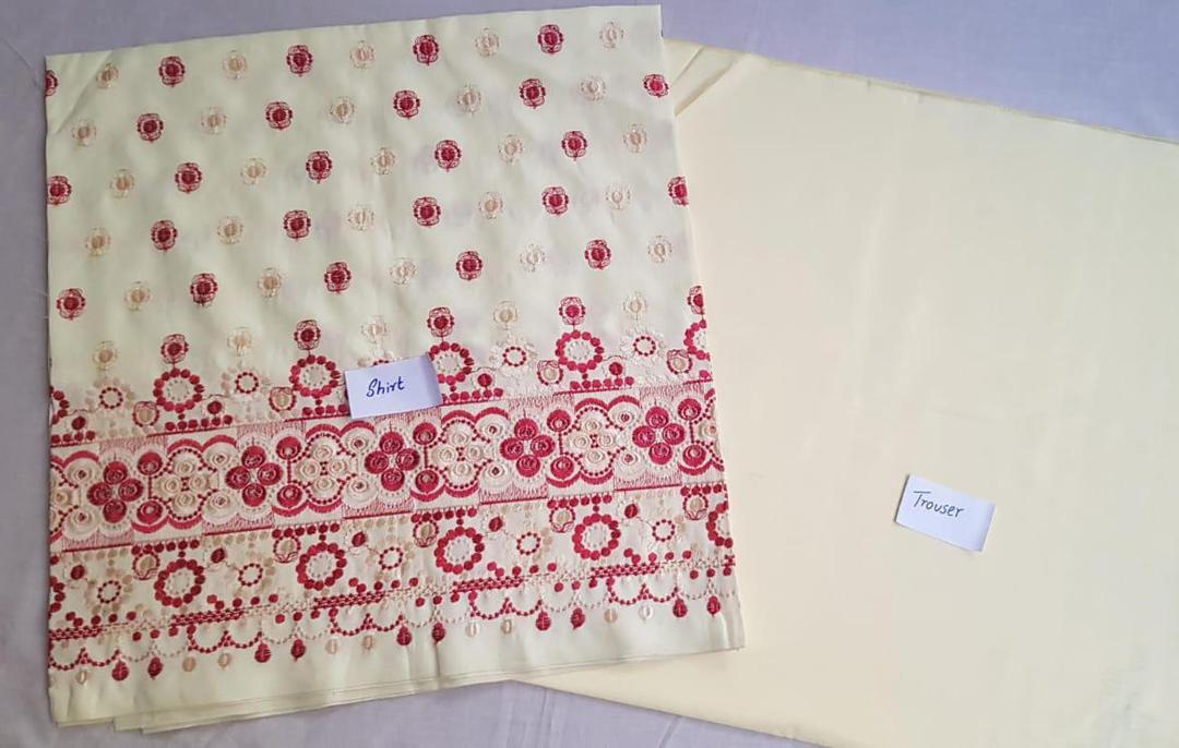 Charming 2 Pcs Embroidered Suit