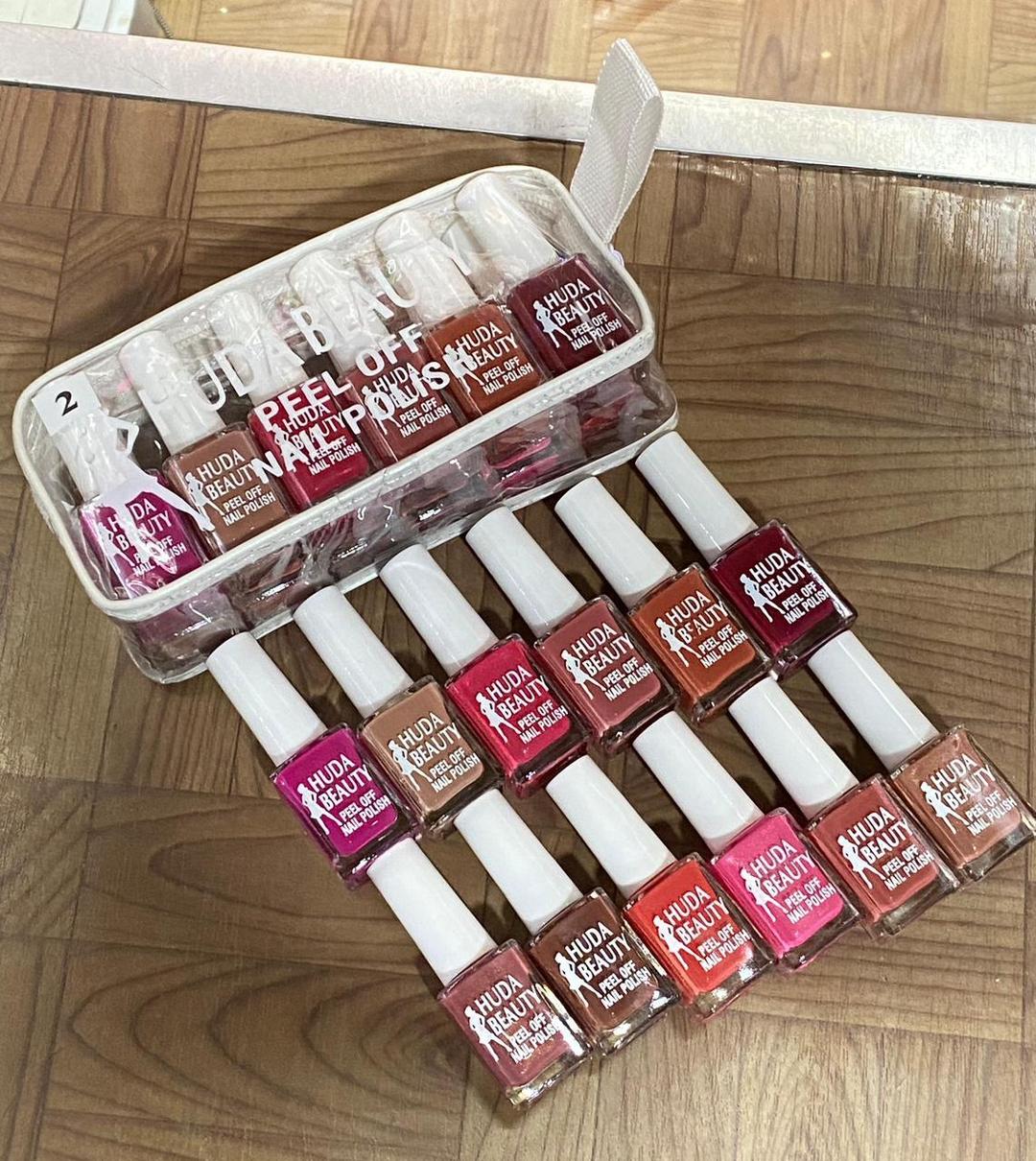 Quick-Drying Peel Off Nail Polish - 6 Pcs with Chip-Resistant & Smooth Finish
