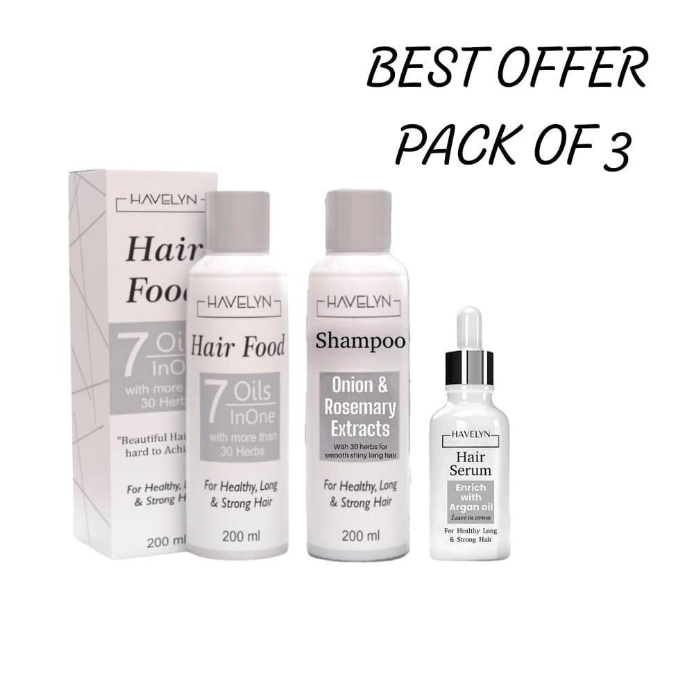 Revitalizing 3 in 1 Hair Care Deal - Nourishing Shampoo, Serum & Hair Food