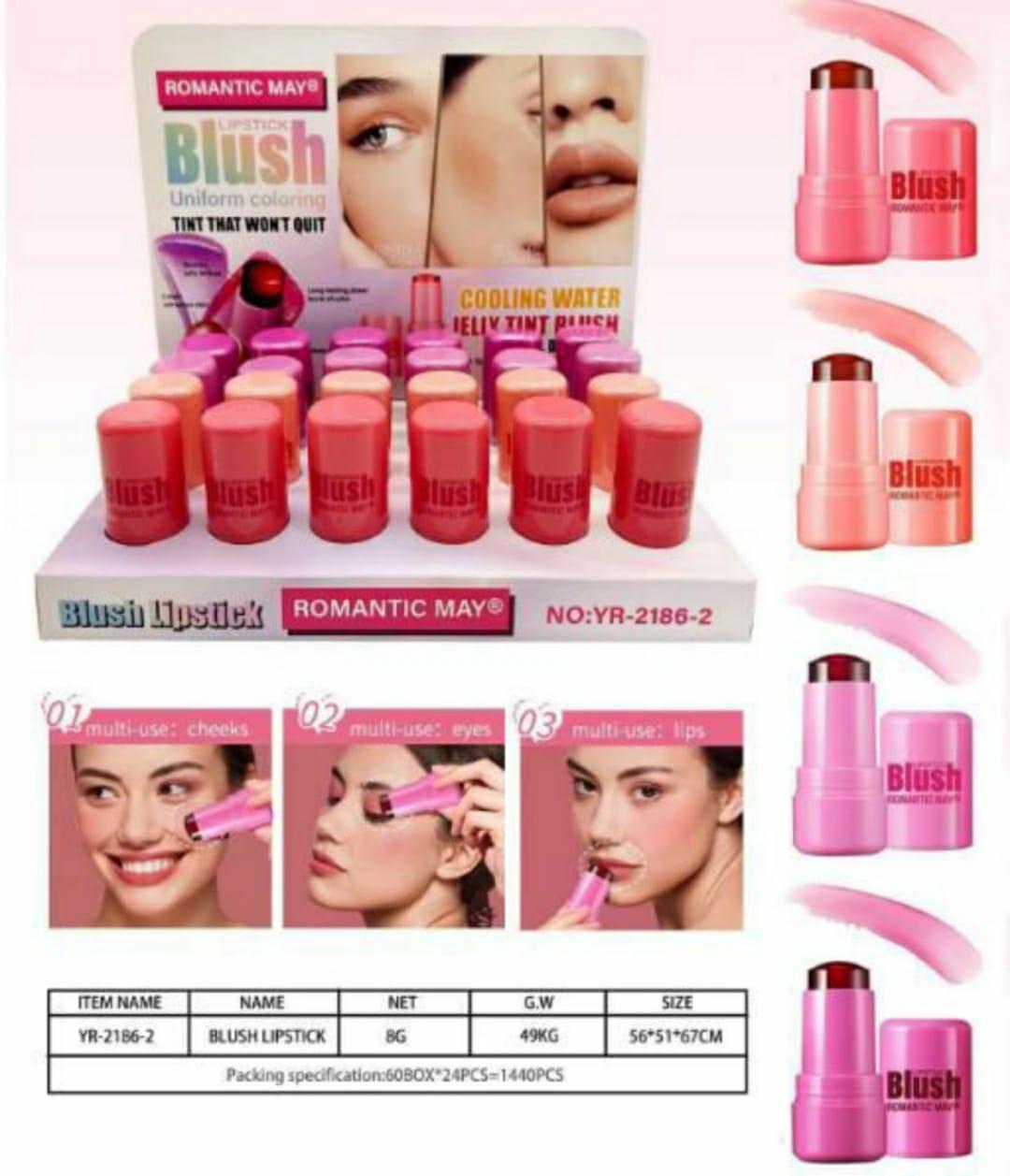 Sheer Coverage Jelly Blush Stick - Smooth Pink Shade - 8g