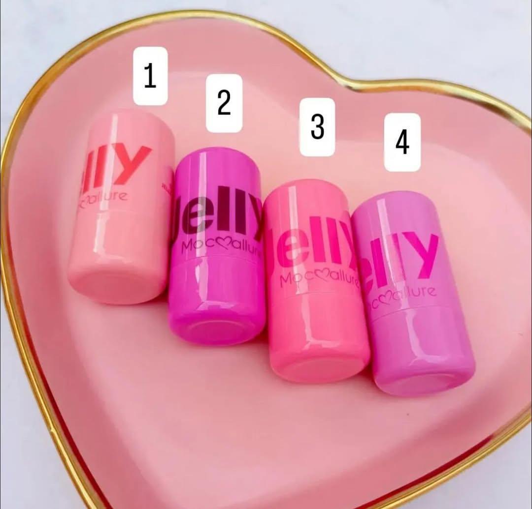 Light Coverage Jelly Blush Stick - 1 Pcs in Sheer Pink & Red