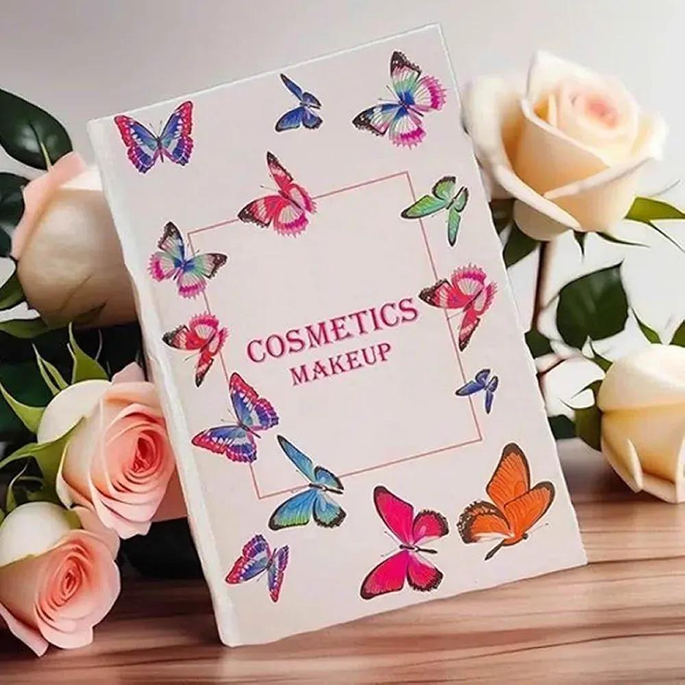 All In One Professional Makeup Palette Book | 4 In 1 Makeup Book with 6 Highlighters, 4 Contour Shades, 24 Eyeshadows, 6 Blush Shades, and 3 Eyebrow Powders