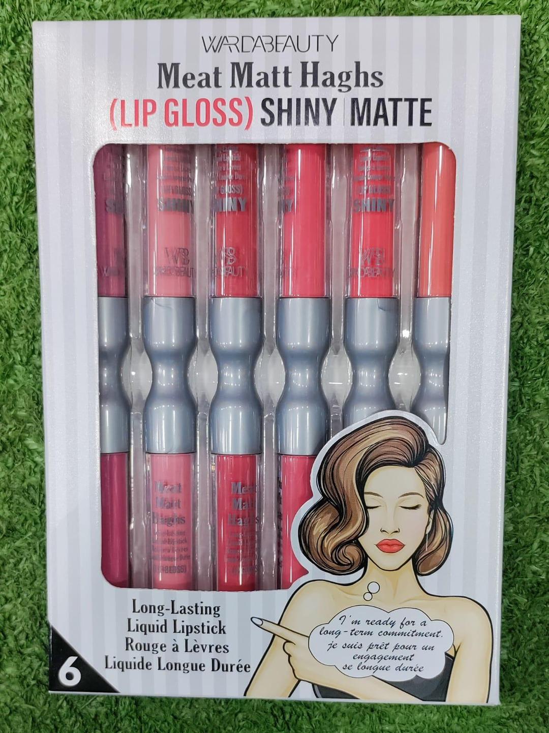 2 in 1 Hydrating Matte & Shiny Lip Gloss - Pack Of 6