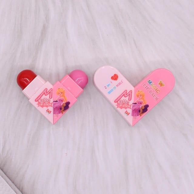 Moisturizing Lip Balm & Lipstick Duo - Long Lasting Multicolor Cream