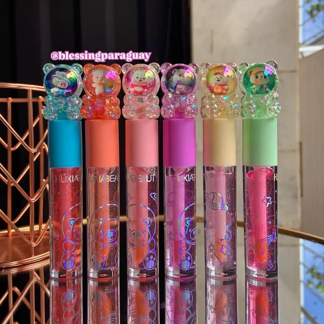 Multicolor Glossy Lip Gloss - 3 Pcs of High Pigmented Radiance