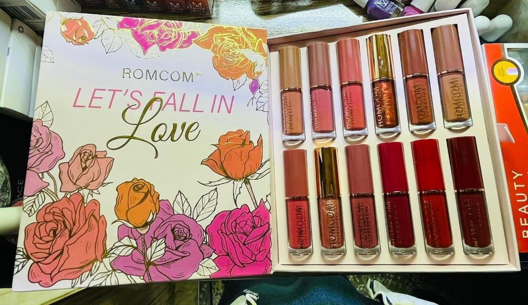 6 Pcs High Pigmented Matte Finish Lip Gloss Set