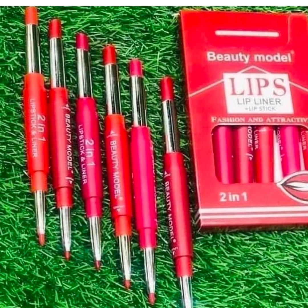 High Pigmented Lip Set - 6 Pcs for Bold Coverage and Stunning Looks