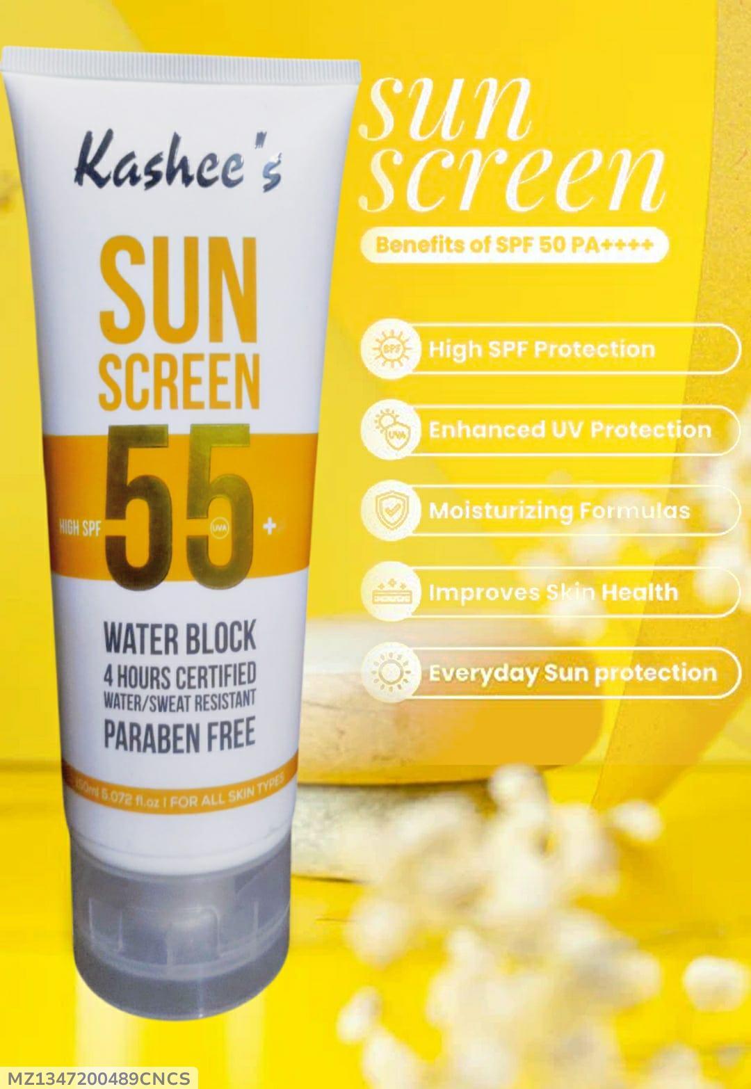 Kashee's Sun Screen SPF 55+ Water Block Cream