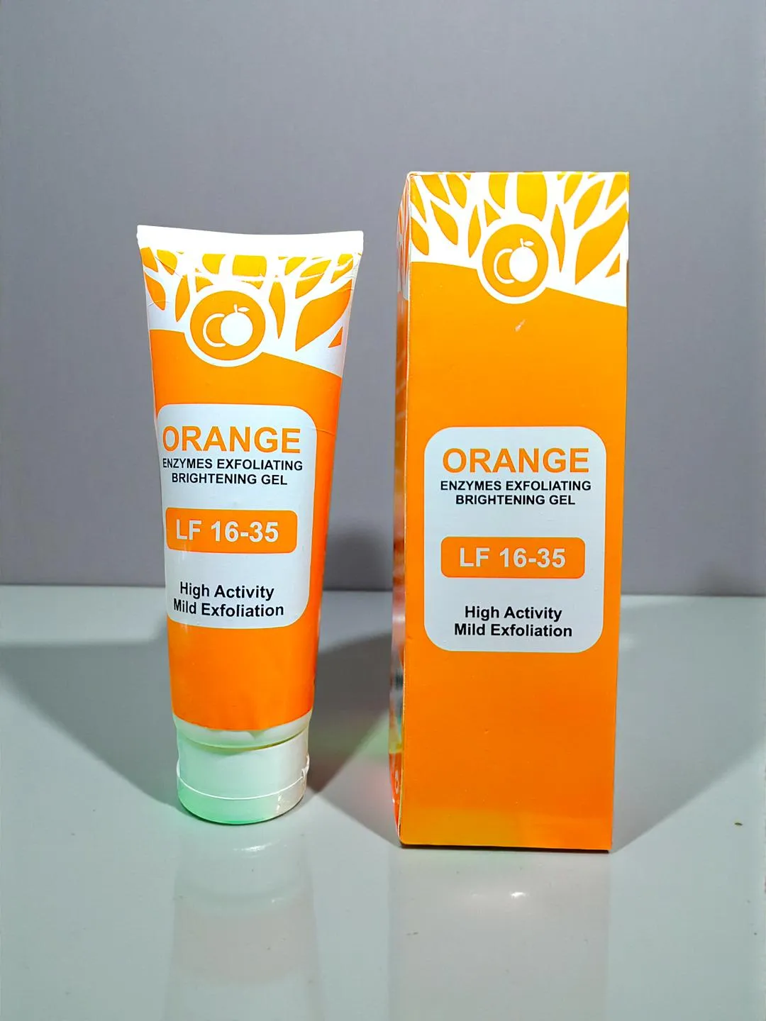 Orange Enzyme Exfoliating Gel for Brightening Skin Tone