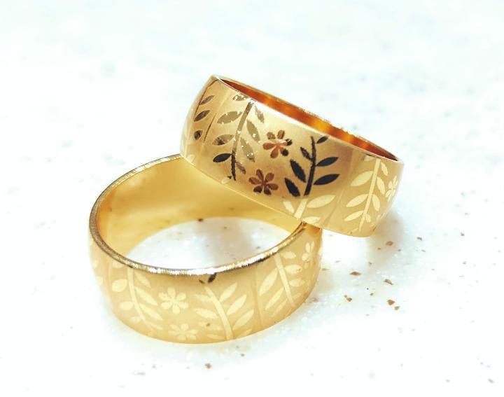 Dainty Plain Rings Set, Pack Of 2