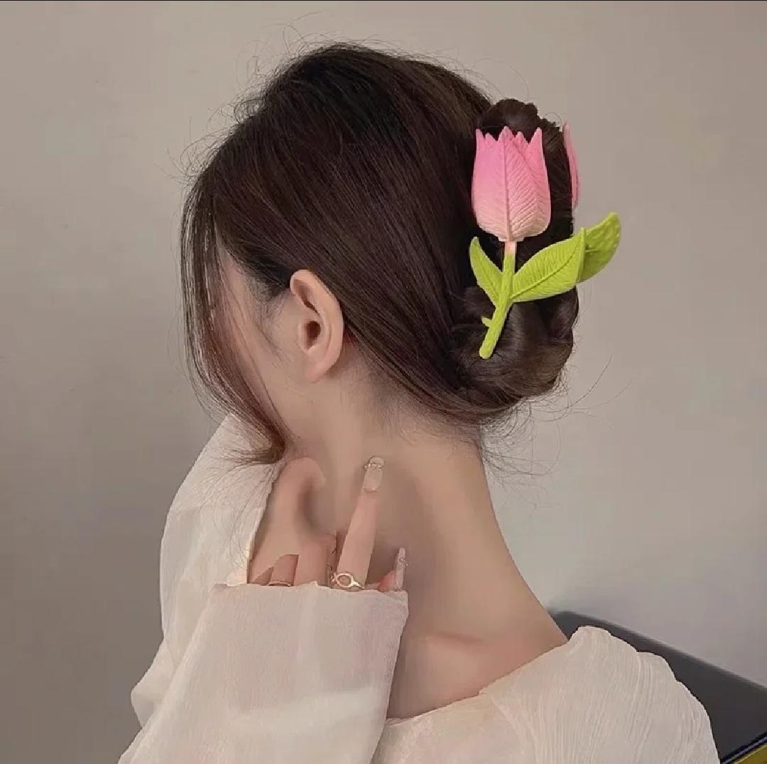 Multicolor Flower Full Length Hair Catcher - Pack of 2