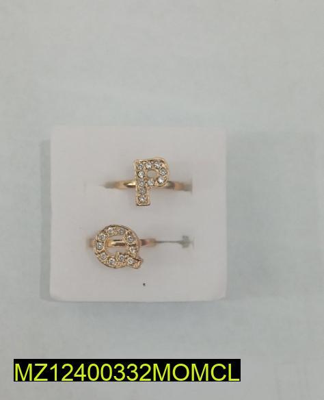 1 Pc Alphabet Golden Ring