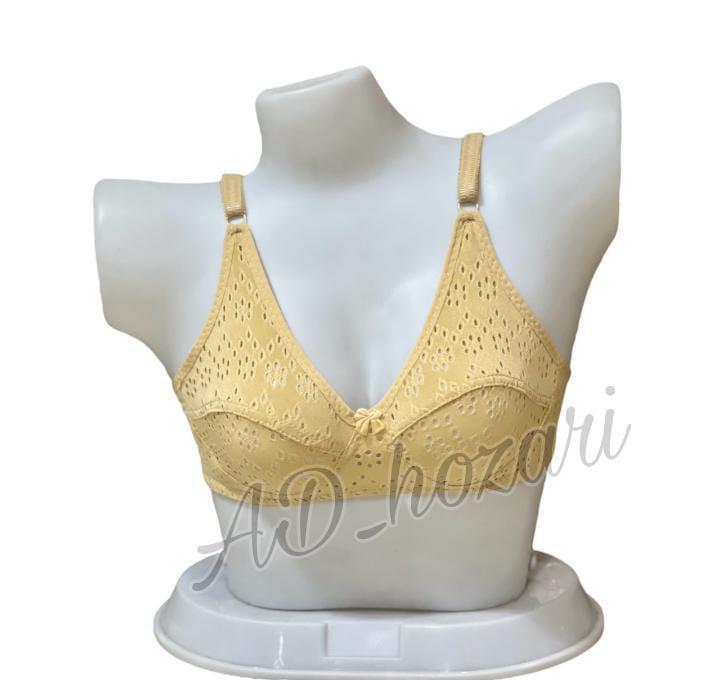 Girl's Soft Malai Chikankari Breathable And Comfortable Bra