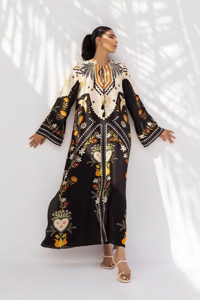 2 Pcs Women's Stitched Swiss Lawn Printed Shirt And Trouser