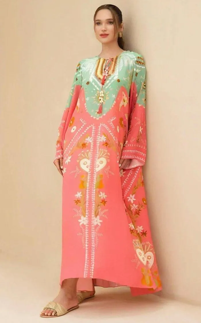 2 Pcs Women's Stitched Swiss Lawn Printed Shirt And Trouser