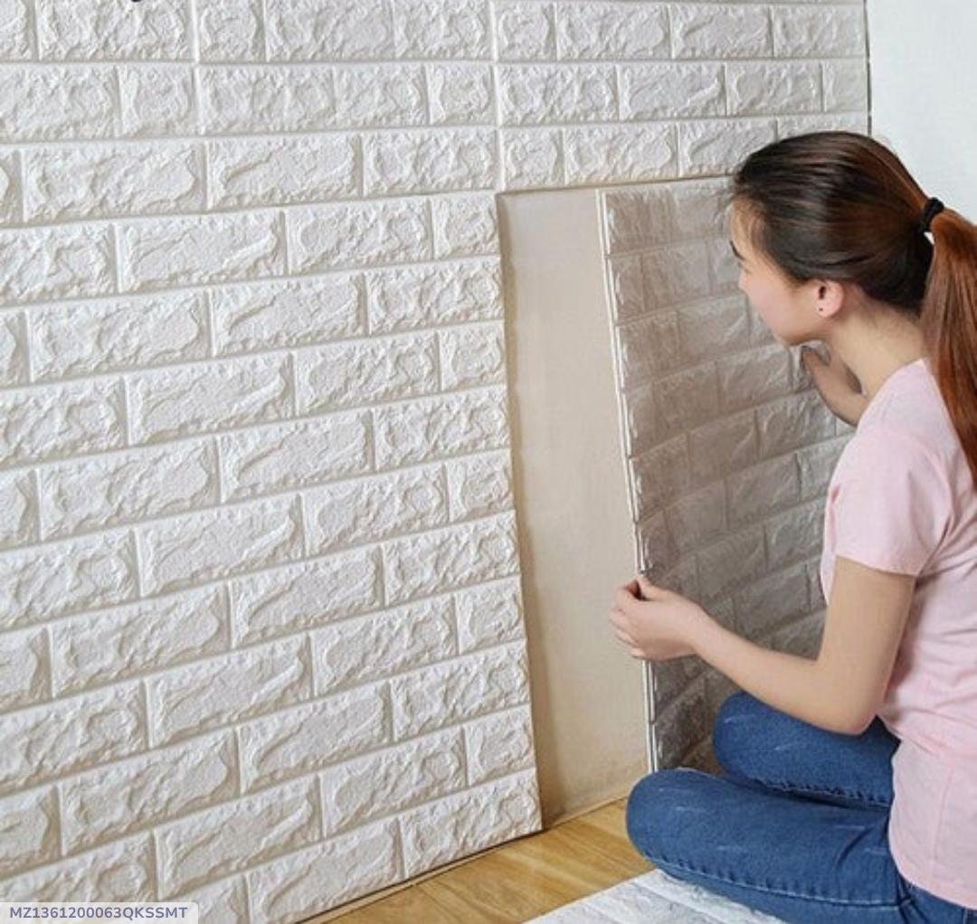 Modern Design Quartz Wall Tile Sticker - 3 Pcs Self-Adhesive, Waterproof Decor