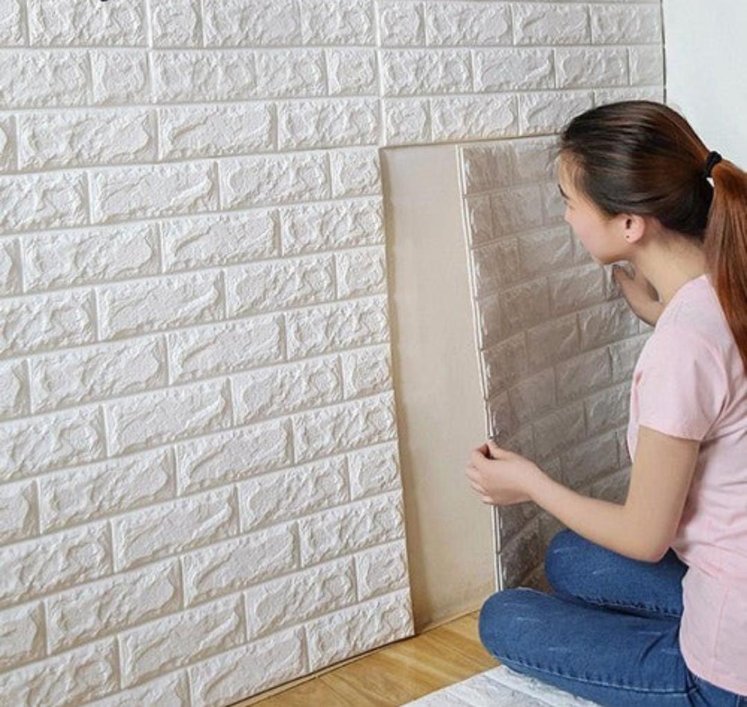 Modern Design Quartz Wall Tile Sticker - 3 Pcs Self-Adhesive, Waterproof Decor
