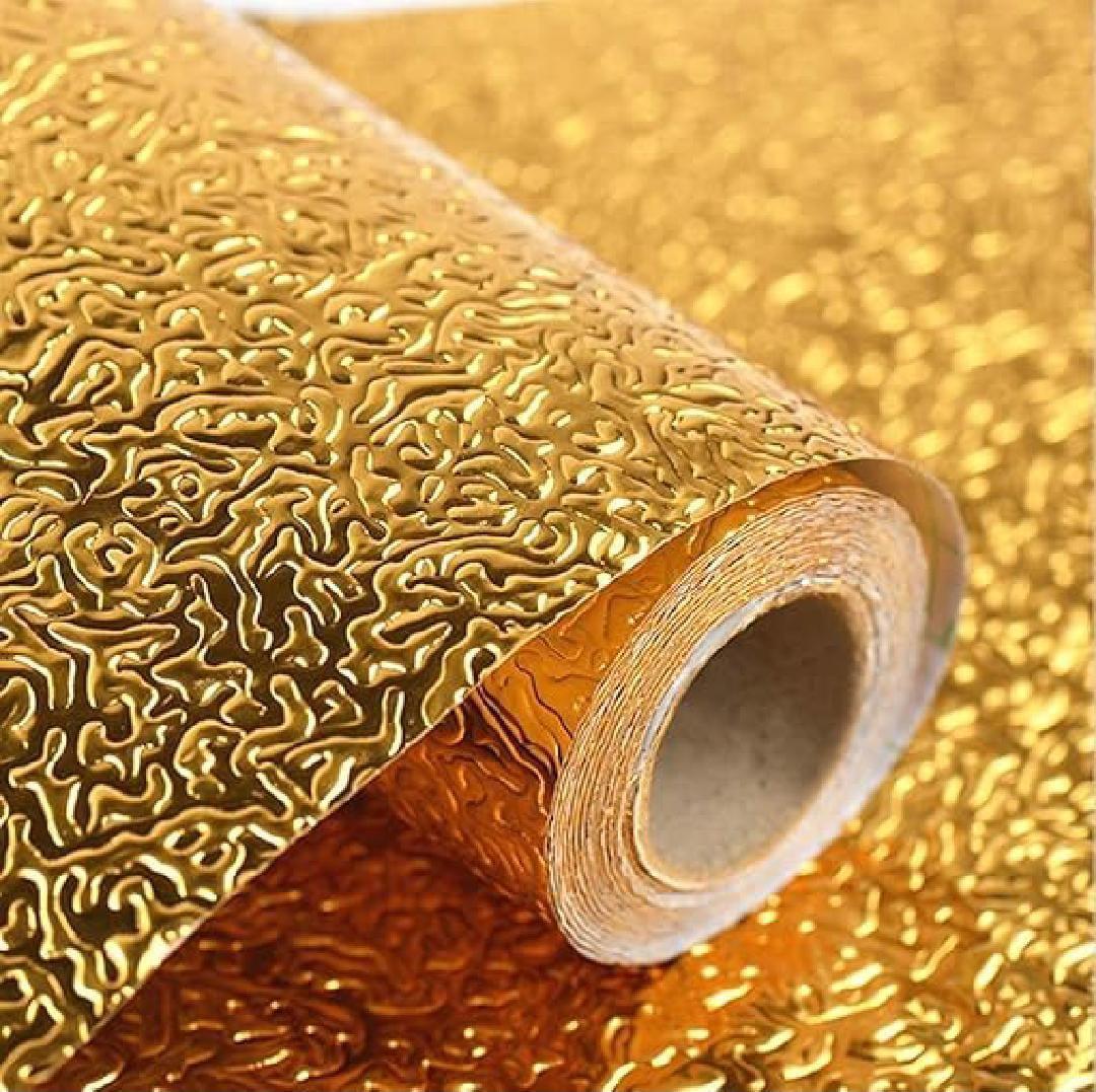 Golden Kitchen Foil - 2 Pcs Stylish & Functional Kitchen Essential