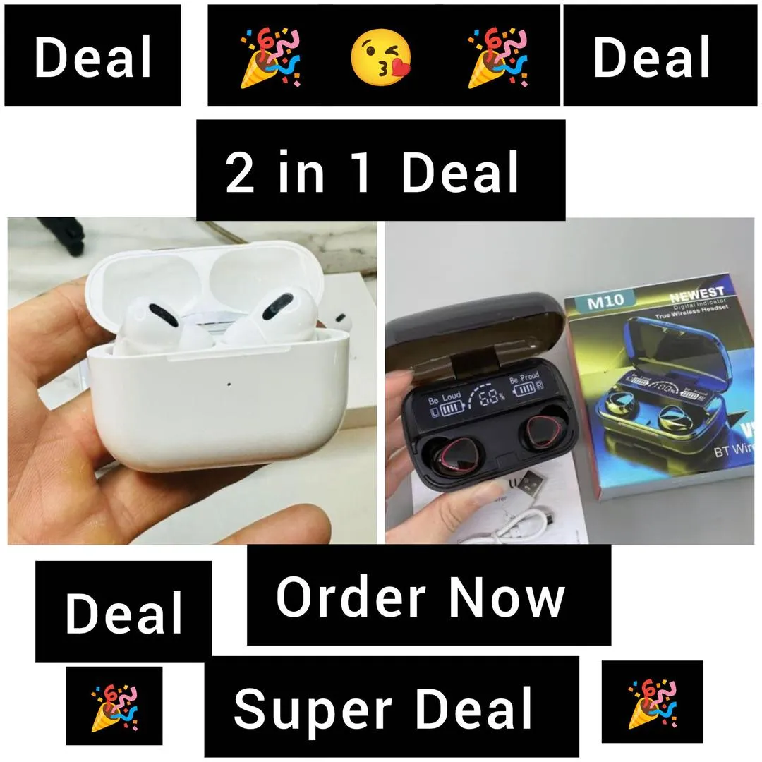 Super Cambo Deals M10 TWS and Airpods pro 2 