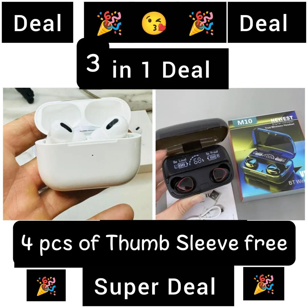 3 In 1 Bundle Deal - Get 4 Pcs Thumb Sleeves For Free