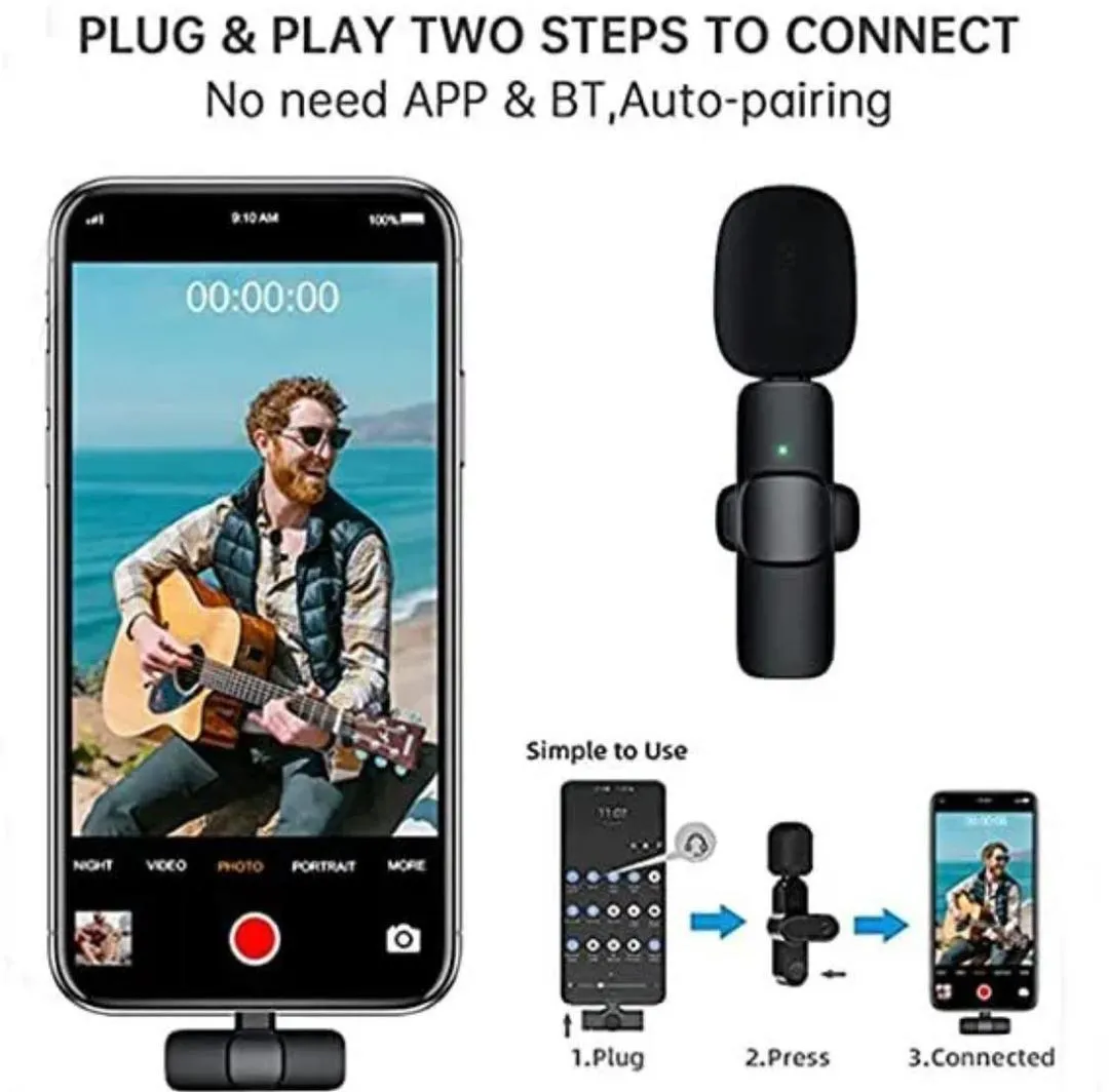 3 in 1 K8 Wireless Microphone