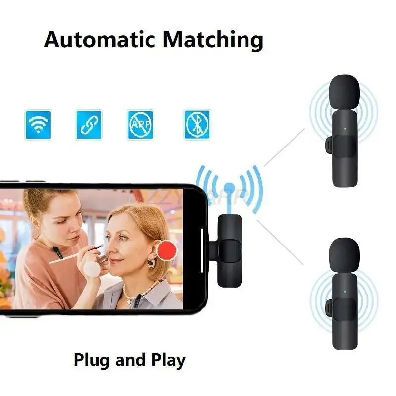 K9 Wireless Vlogging Mic Rechargeable