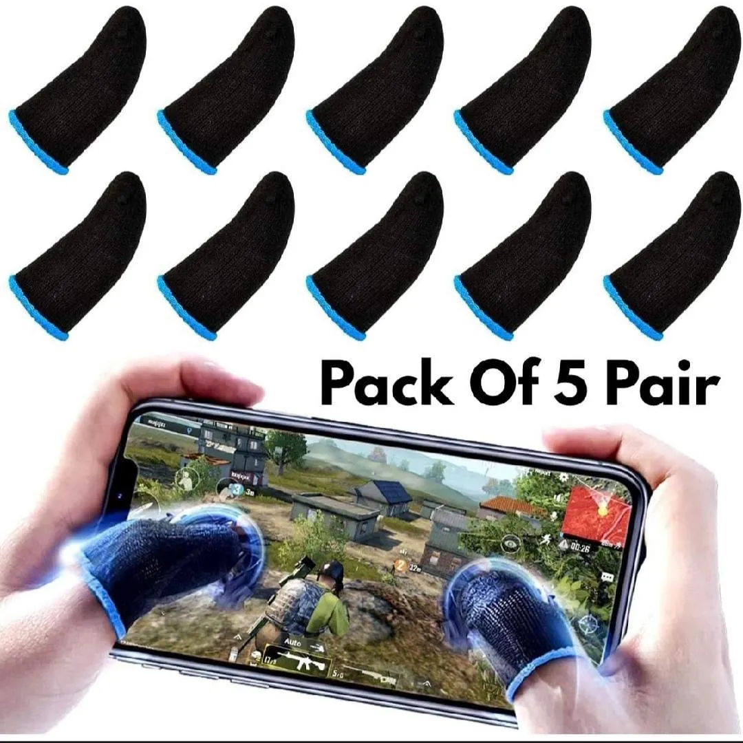 6 Pcs Black Thumb Sleeves for Digital Stylus - Perfect for Gaming and Digital Art
