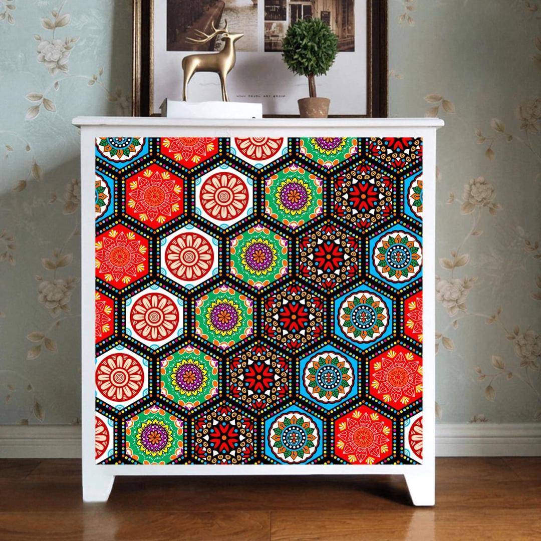 Hexagon Shape Tile Stickers, Pack Of 20