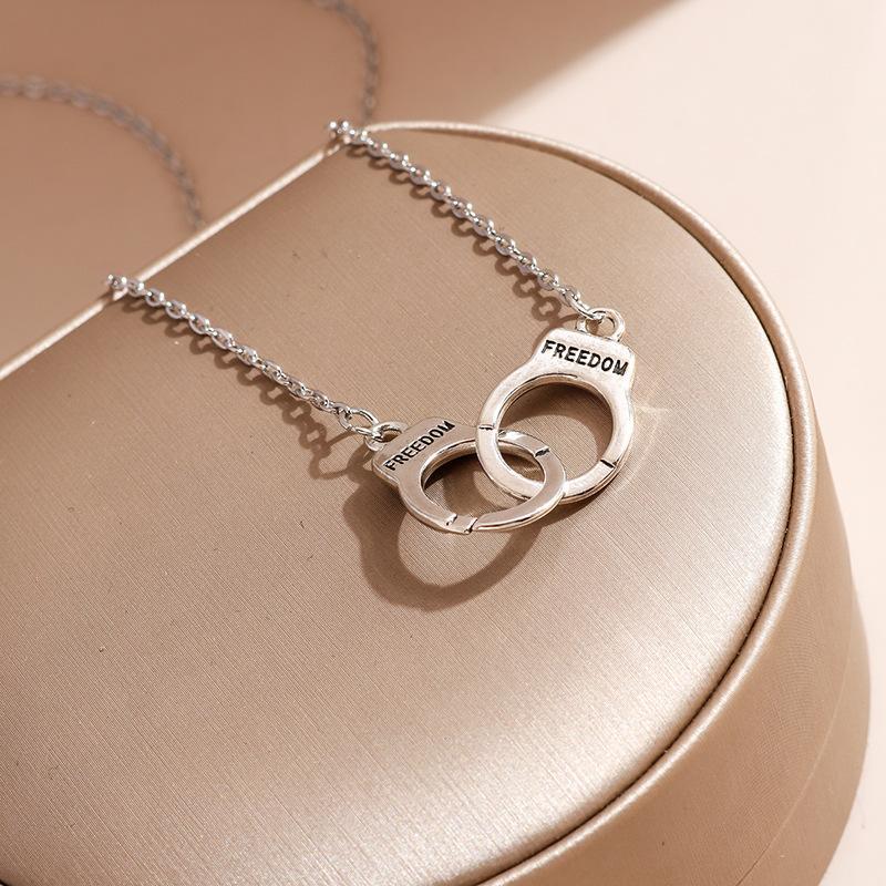 Charms Hanging Silver Plated Gemstone Pendant