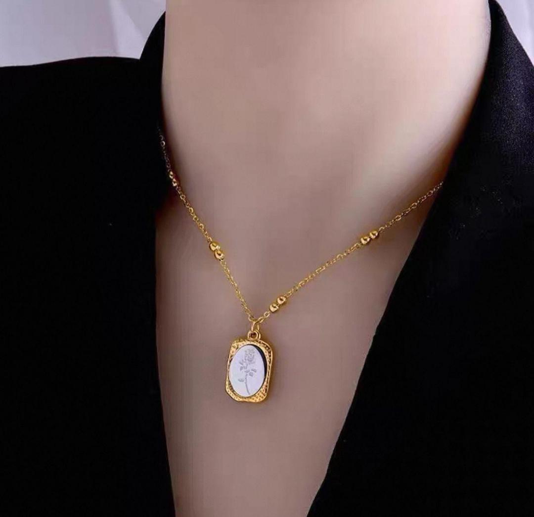 Sunflower Design Gold Plated Necklace