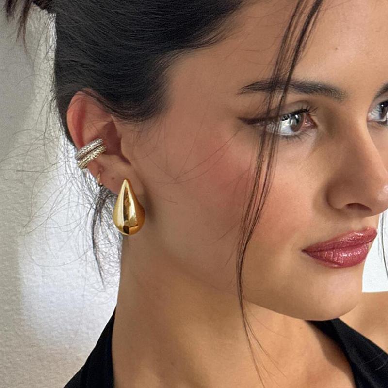 Funky Resin Plating Multicolored Earrings