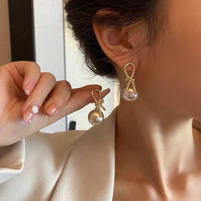 Funky Gold Plated Crystal Earrings