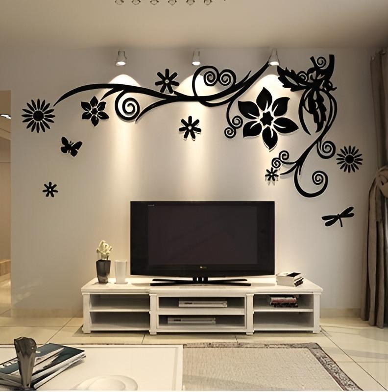 Flower Design Wall Sticker