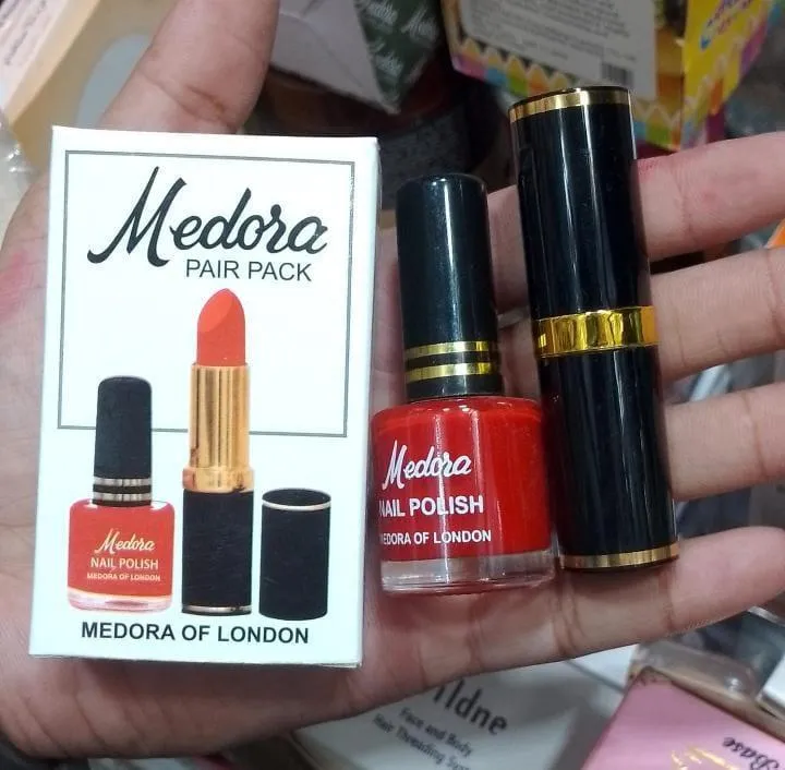Medora Lipstick And Nail Paint Deal, Pack Of 2
